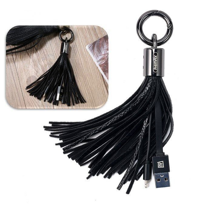 Брелок Remax Tassels Ring Lighting для iPhone / iPad / iPod Touch (черный)