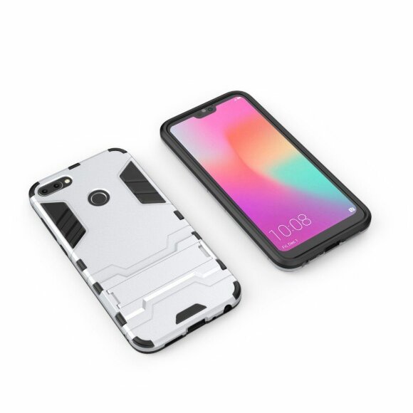 Чехол Duty Armor для Huawei Honor 9i / Honor 9N (серебряный) Чехол Duty Armor для Huawei Honor 9i / Honor 9N (серебряный)