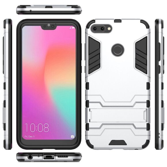 Чехол Duty Armor для Huawei Honor 9i / Honor 9N (серебряный) Чехол Duty Armor для Huawei Honor 9i / Honor 9N (серебряный)