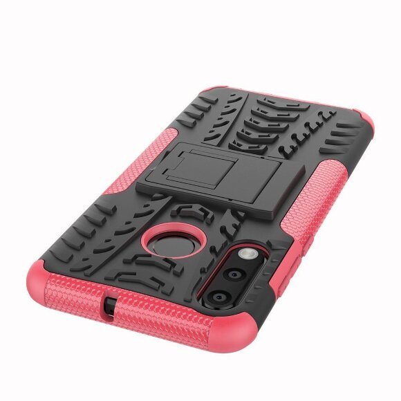 Чехол Hybrid Armor для Huawei P30 Lite / Huawei nova 4e / Honor 20S (MAR-LX1H) (черный + розовый) Чехол Hybrid Armor для Huawei P30 Lite / Huawei nova 4e / Honor 20S (MAR-LX1H) (черный + розовый)
