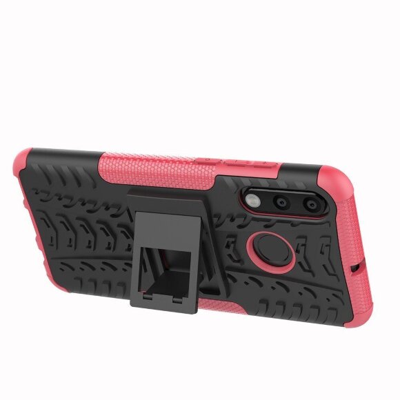 Чехол Hybrid Armor для Huawei P30 Lite / Huawei nova 4e / Honor 20S (MAR-LX1H) (черный + розовый) Чехол Hybrid Armor для Huawei P30 Lite / Huawei nova 4e / Honor 20S (MAR-LX1H) (черный + розовый)