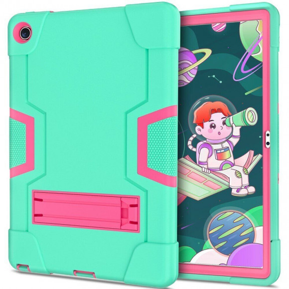 Гибридный TPU чехол для Lenovo Tab M10 Plus (Gen 3) / Lenovo Xiaoxin Pad 2022 (зеленый + розовый) Гибридный TPU чехол для Lenovo Tab M10 Plus (Gen 3) / Lenovo Xiaoxin Pad 2022 (зеленый + розовый)