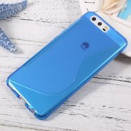 Чехлы на Huawei | Нескользящая накладка Huawei P10 (голубой)