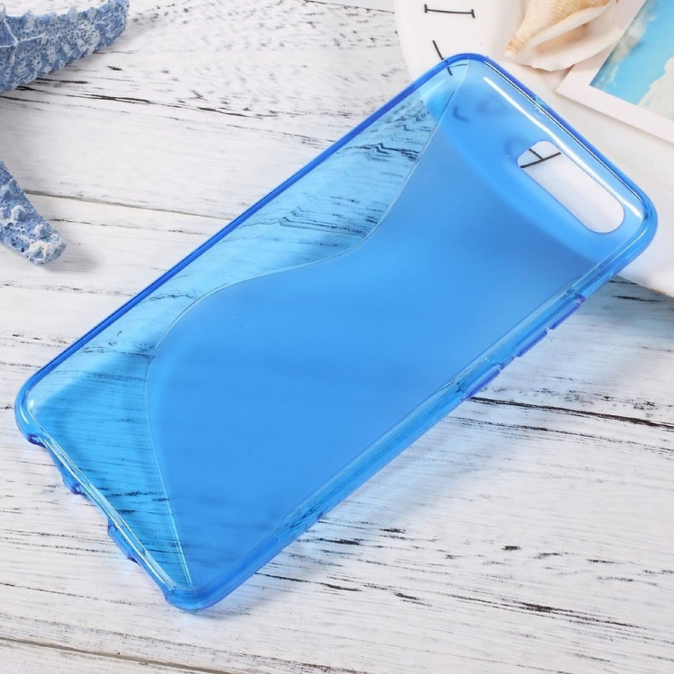 Чехлы на Huawei | Нескользящая накладка Huawei P10 (голубой)
