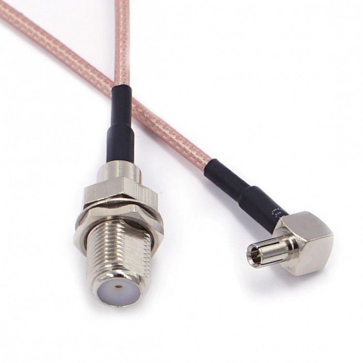 Кабель-адаптер с F Female на TS9 (RG316)