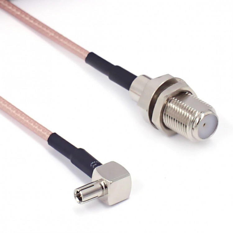 Кабель-адаптер с F Female на TS9 (RG316)