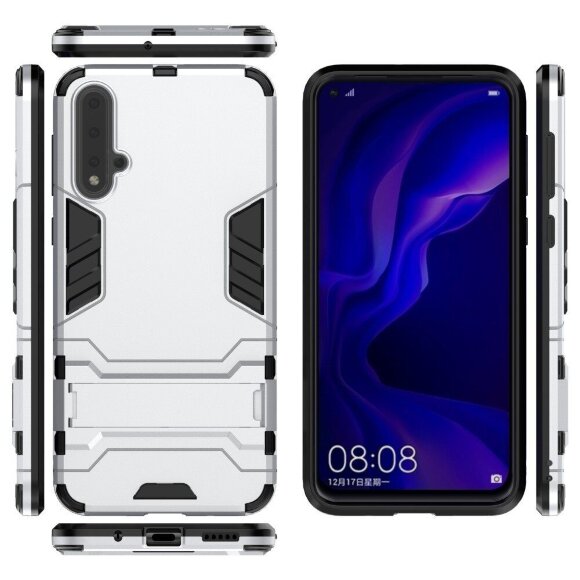 Чехол Duty Armor для Huawei nova 5 Pro / Huawei nova 5 (серебряный)