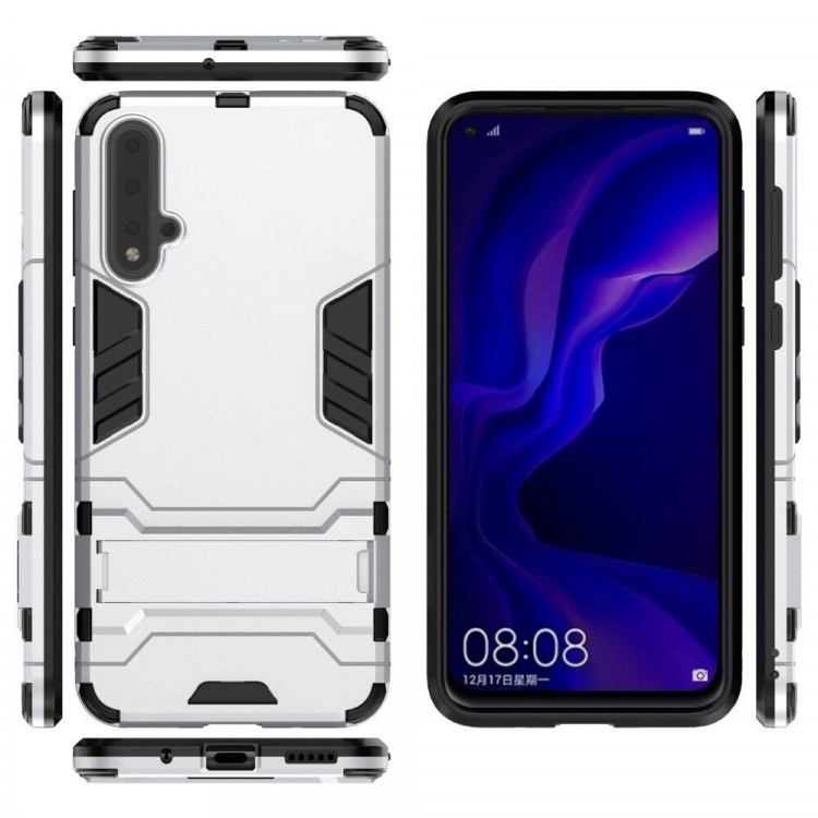 Чехол Duty Armor для Huawei nova 5 Pro / Huawei nova 5 (серебряный)