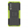 Чехол Hybrid Armor для Huawei P30 (черный + зеленый)