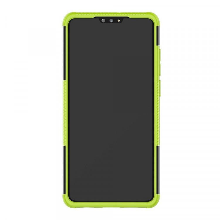 Чехол Hybrid Armor для Huawei P30 (черный + зеленый)