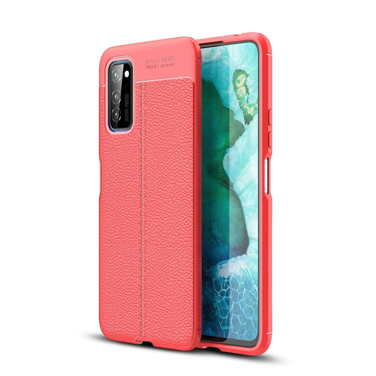 Чехол-накладка Litchi Grain для Honor V30 / Honor View 30 Pro (красный)