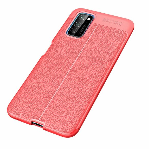 Чехол-накладка Litchi Grain для Honor V30 / Honor View 30 Pro (красный)