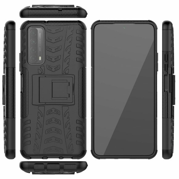 Чехол Hybrid Armor для Huawei P smart 2021 (черный) Чехол Hybrid Armor для Huawei P smart 2021 (черный)
