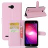 Чехол с визитницей для LG X Power 2 M320  (розовый)