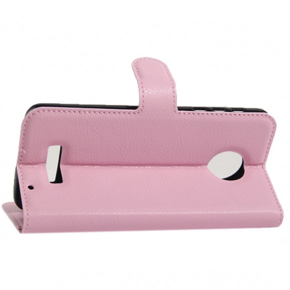 Чехол с визитницей для Motorola Moto Z Force (розовый) Чехол с визитницей для Motorola Moto Z Force (розовый)