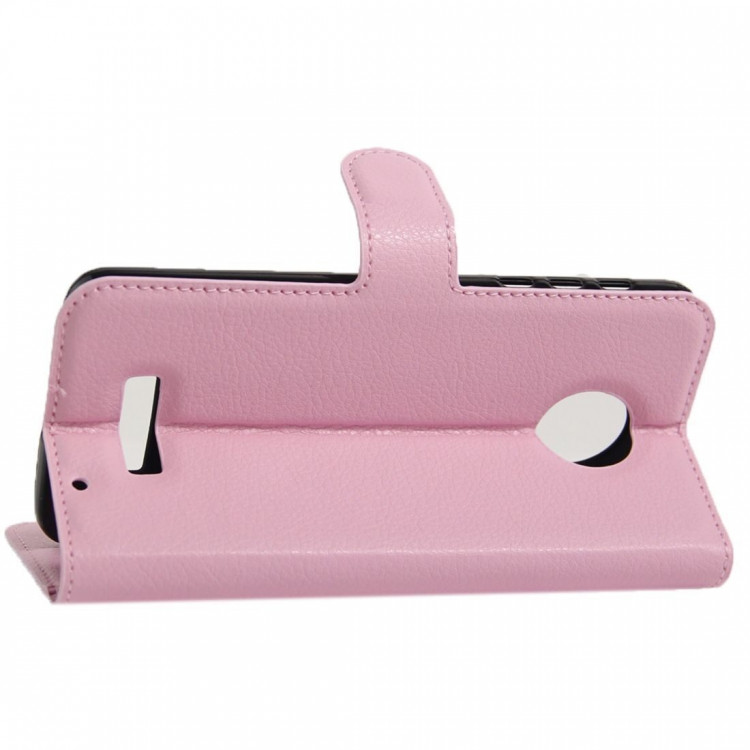 Чехол с визитницей для Motorola Moto Z Force (розовый)