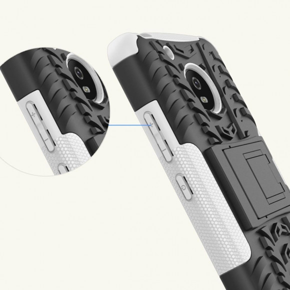 Чехол Hybrid Armor для Motorola Moto G5 (черный + белый) Чехол Hybrid Armor для Motorola Moto G5 (черный + белый)