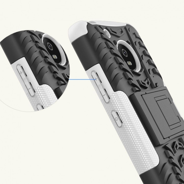 Чехол Hybrid Armor для Motorola Moto G5 (черный + белый)