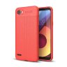 Чехол-накладка Litchi Grain для LG Q6 / LG Q6a / LG Q6+ (красный)