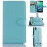 Чехол с визитницей для Lenovo A6010 / A6010 Plus (голубой)