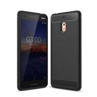 Чехол-накладка Carbon Fibre для Nokia 2.1 (черный)