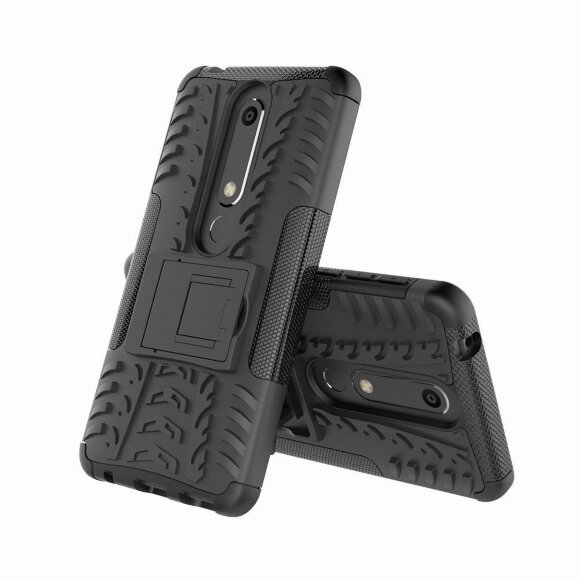 Чехол Hybrid Armor для Nokia 6 (2018) / Nokia 6.1 (черный) Чехол Hybrid Armor для Nokia 6 (2018) / Nokia 6.1 (черный)