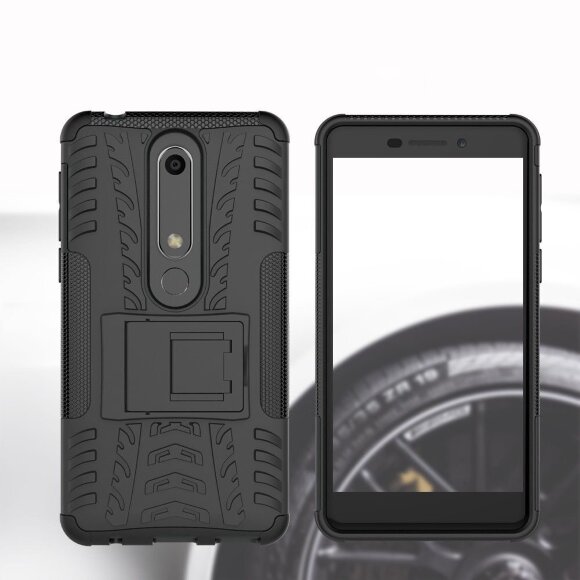 Чехол Hybrid Armor для Nokia 6 (2018) / Nokia 6.1 (черный) Чехол Hybrid Armor для Nokia 6 (2018) / Nokia 6.1 (черный)