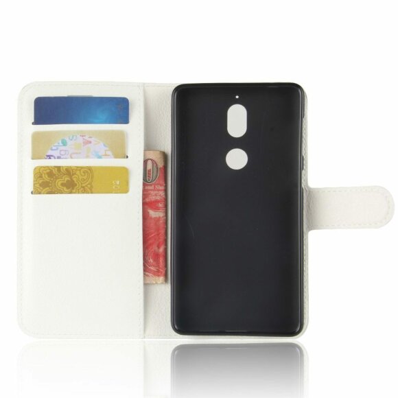 Чехол с визитницей для Nokia 7 (белый)