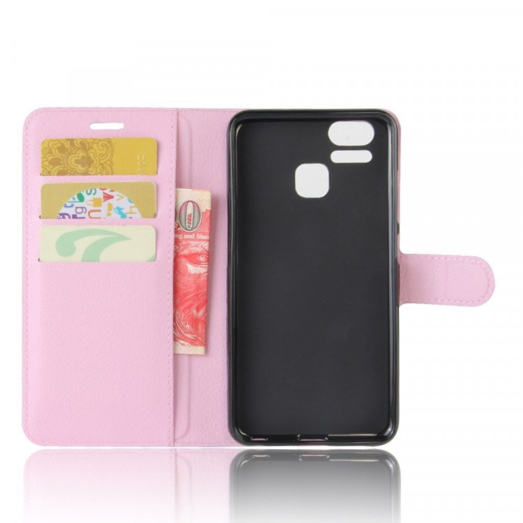 Чехол с визитницей для Asus Zenfone 3 Zoom ZE553KL (розовый)