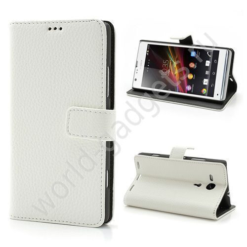 Горизонтальный чехол для Sony Xperia SP / M35h (белый)