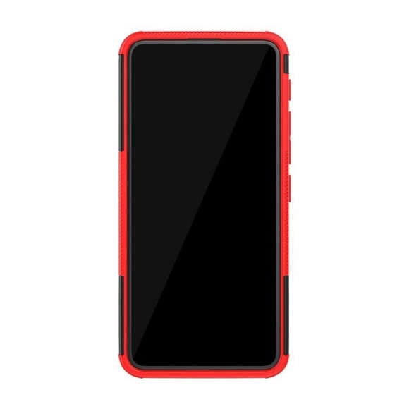 Чехол Hybrid Armor для Asus Zenfone 6 ZS630KL (черный + красный)