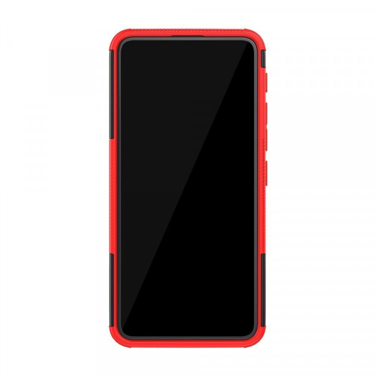 Чехол Hybrid Armor для Asus Zenfone 6 ZS630KL (черный + красный)