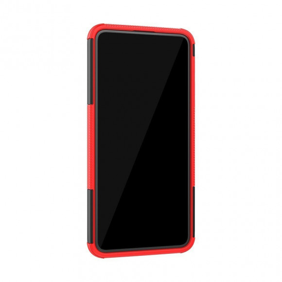 Чехол Hybrid Armor для Asus Zenfone 6 ZS630KL (черный + красный)