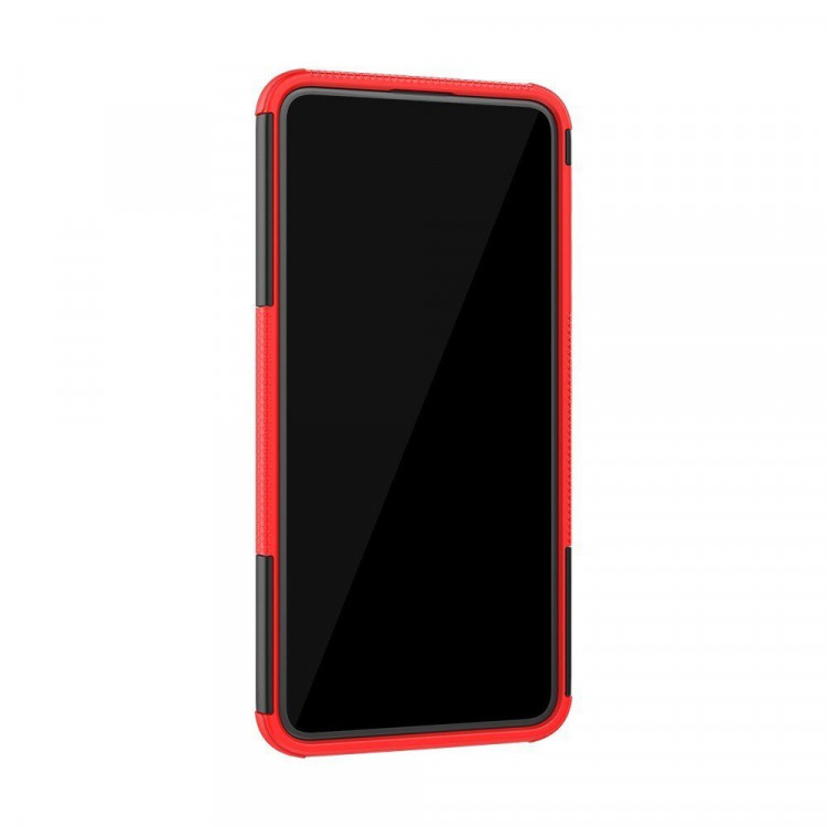 Чехол Hybrid Armor для Asus Zenfone 6 ZS630KL (черный + красный)