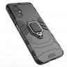 Чехол Armor Ring Holder для Xiaomi Poco M4 5G Global (черный)