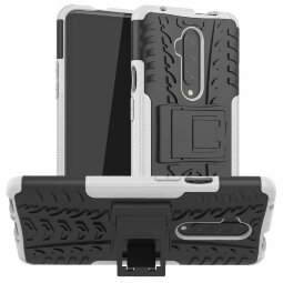 Чехол Hybrid Armor для OnePlus 7T Pro (черный + белый)