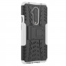 Чехол Hybrid Armor для OnePlus 7T Pro (черный + белый)