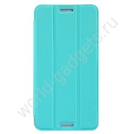 Тонкий горизонтальный чехол для HTC One MAX (голубой) Тонкий горизонтальный чехол для HTC One MAX (голубой)