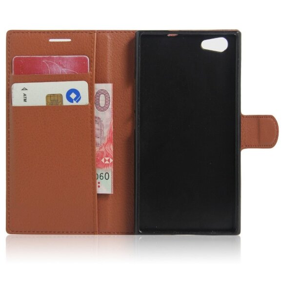 Чехол с визитницей для DOOGEE Y300 (коричневый) Чехол с визитницей для DOOGEE Y300 (коричневый)