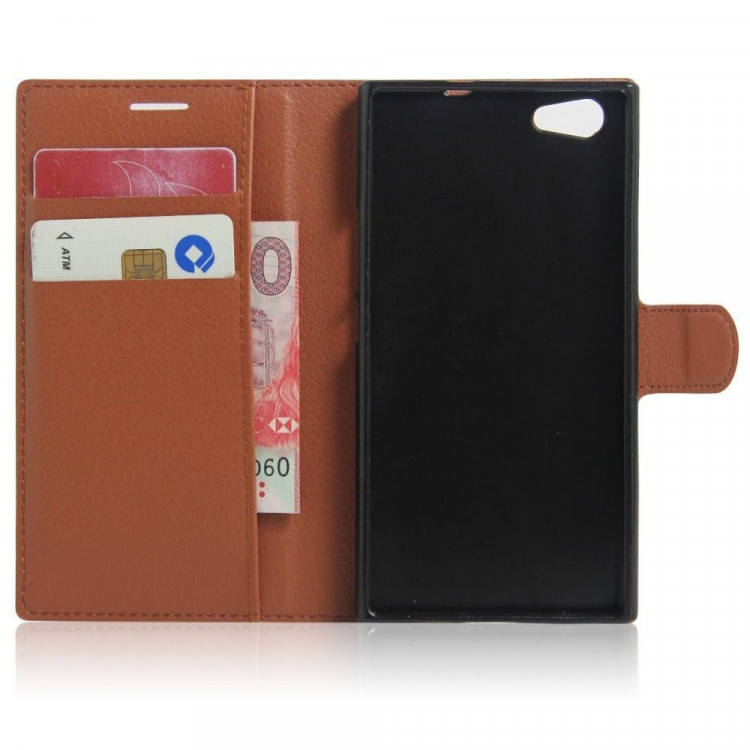 Чехол с визитницей для DOOGEE Y300 (коричневый)