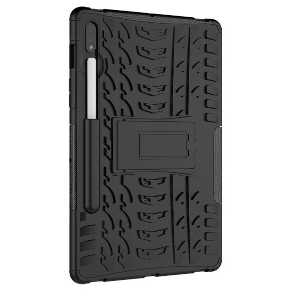 Чехол Hybrid Armor для Samsung Galaxy Tab S7+ (Plus) SM-T970 / SM-T975 и Galaxy Tab S8+ (Plus) SM-X800 / SM-X806 (черный)