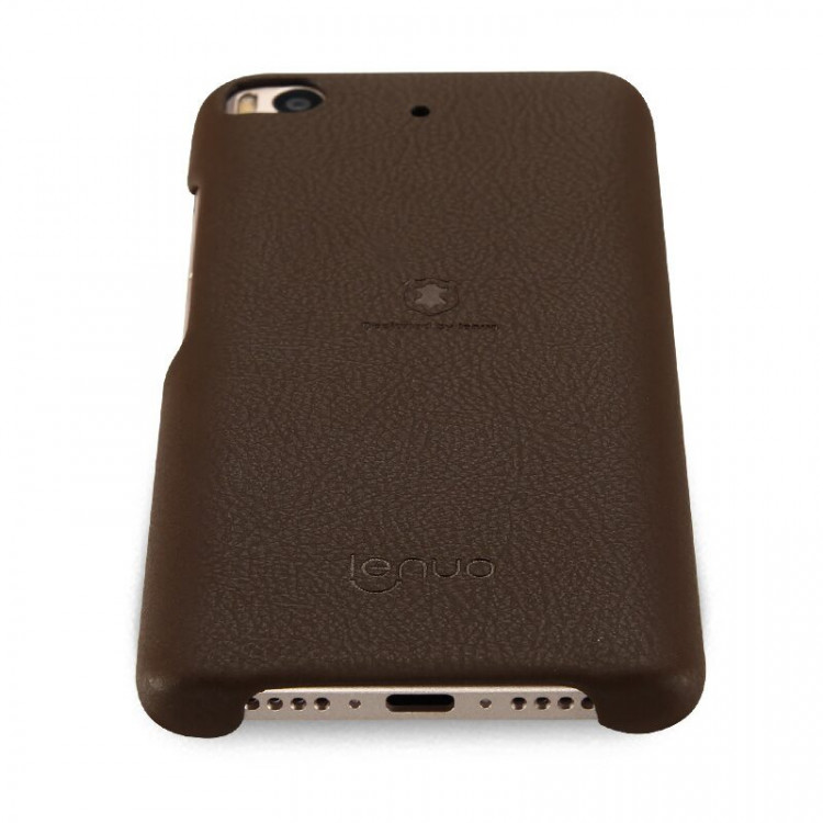 Кожаная накладка LENUO для Xiaomi Mi5S (коричневый)