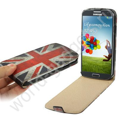 Вертикальный чехол Retro United Kingdom Flag для Samsung Galaxy S4