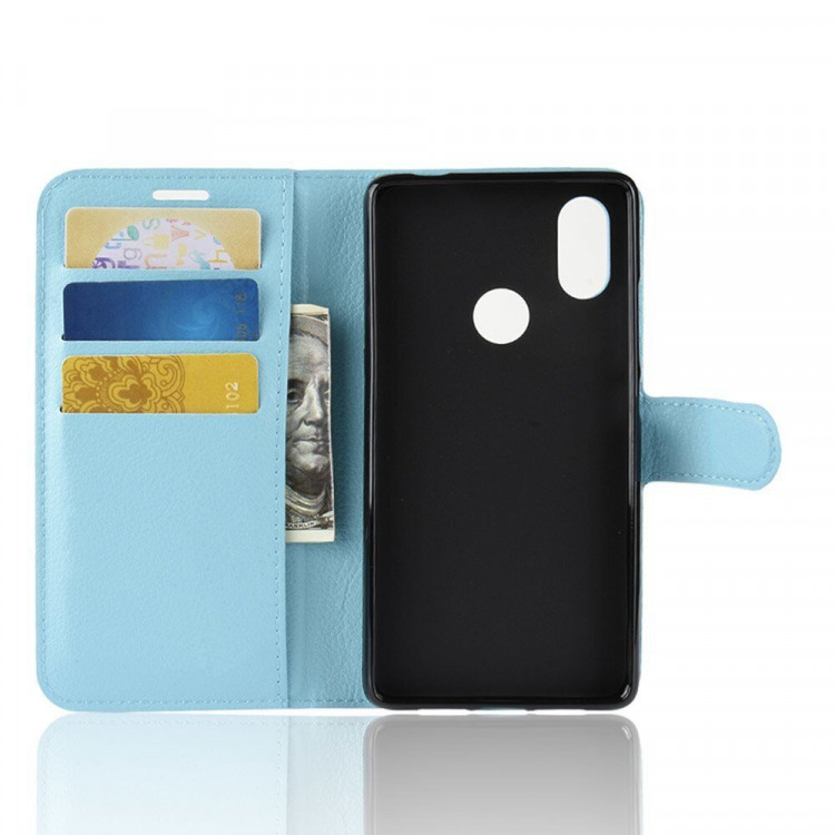 Чехол с визитницей для Xiaomi Mi 8 SE (голубой)