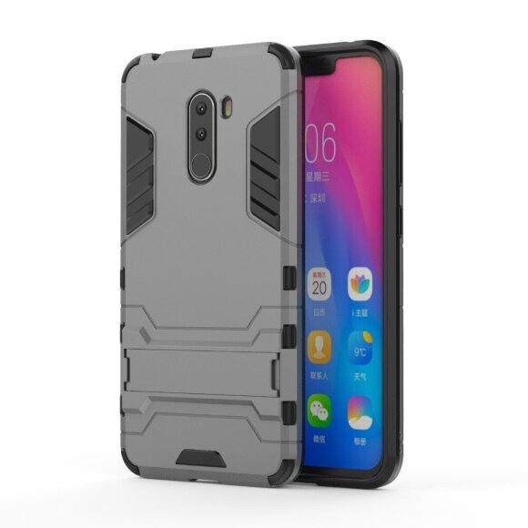 Чехол Duty Armor для Xiaomi Pocophone F1 / Poco F1 (серый) Чехол Duty Armor для Xiaomi Pocophone F1 / Poco F1 (серый)