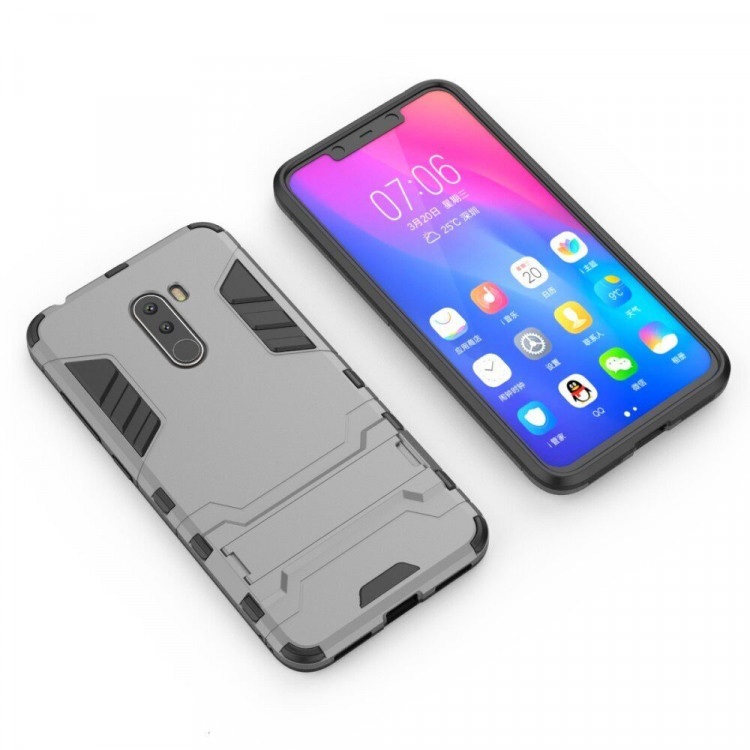 Чехол Duty Armor для Xiaomi Pocophone F1 / Poco F1 (серый)