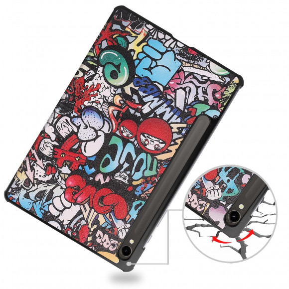 Чехол Smart Case для Samsung Galaxy Tab S9 (Graffiti)