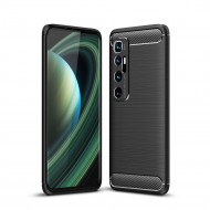 Чехол-накладка Carbon Fibre для Xiaomi Mi 10 Ultra (черный) Чехол-накладка Carbon Fibre для Xiaomi Mi 10 Ultra (черный)