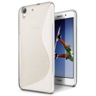Нескользящий чехол для Huawei Y6 II (прозрачный) Нескользящий чехол для Huawei Y6 II (прозрачный)