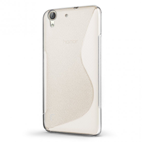 Нескользящий чехол для Huawei Y6 II (прозрачный) Нескользящий чехол для Huawei Y6 II (прозрачный)